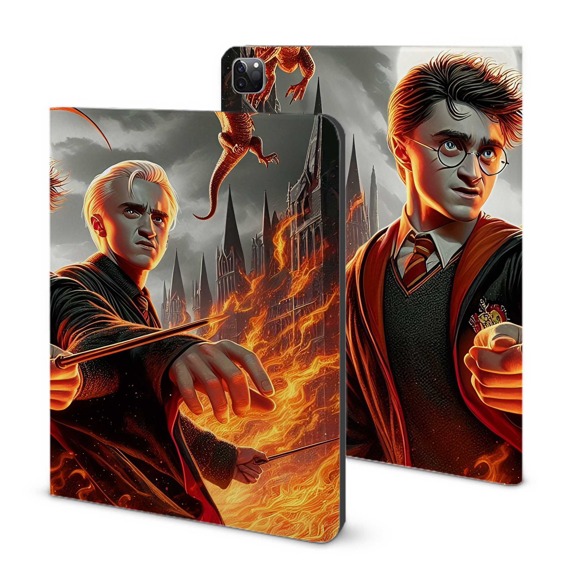 （画像用） Harry Potter ハリー・ポッターシリーズ IPad ケース ブック型 PUレザー TPU 耐衝撃 軽量 薄型 ペン収納なし 全面保護 IPad 各モデル対応
